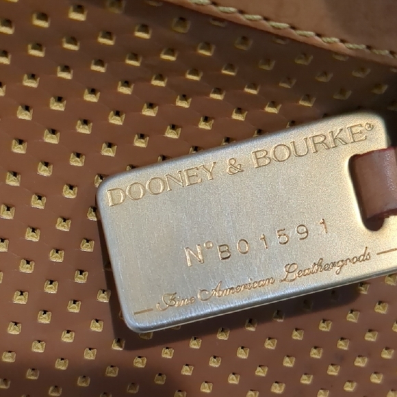 Dooney & Bourke Vintage Tan Leather Bag - Picture 4 of 12